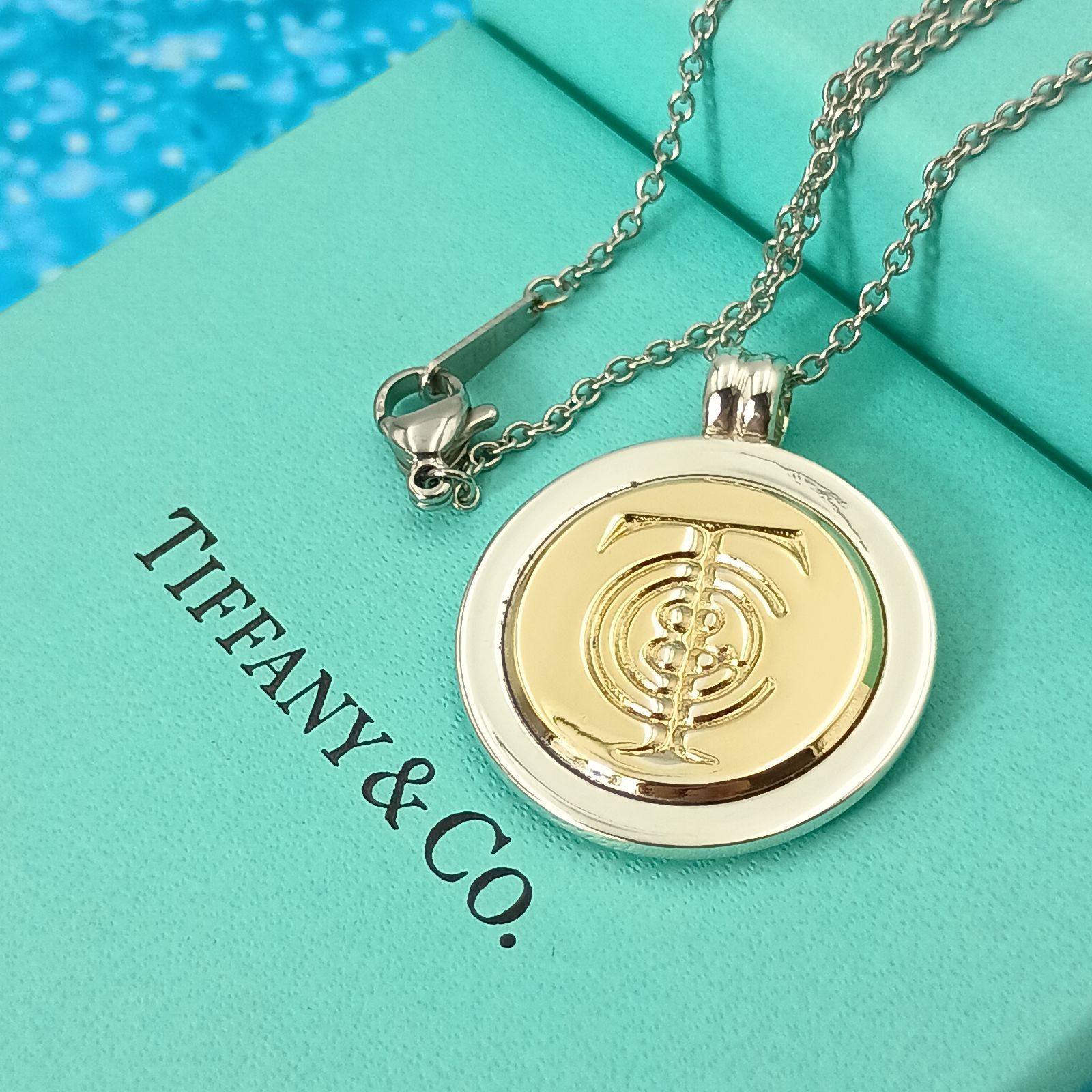 Tiffany & Co. ティファニー コイン ネックレス コンビ レディース