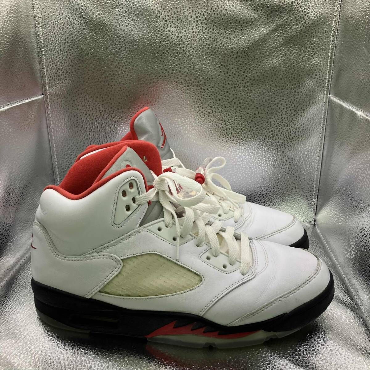 NIKE Air Jordan 5 Retro Fire Red 28cm ホワイト ナイキ - メルカリ