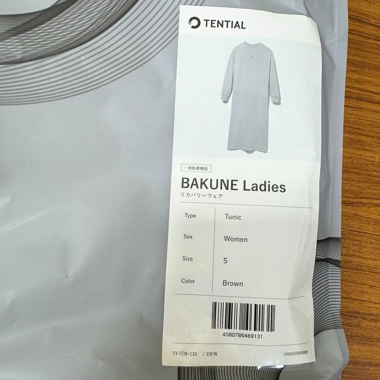 医療機器】TENTIAL BAKUNE テンシャル バクネ Ladies Tunic チュニック