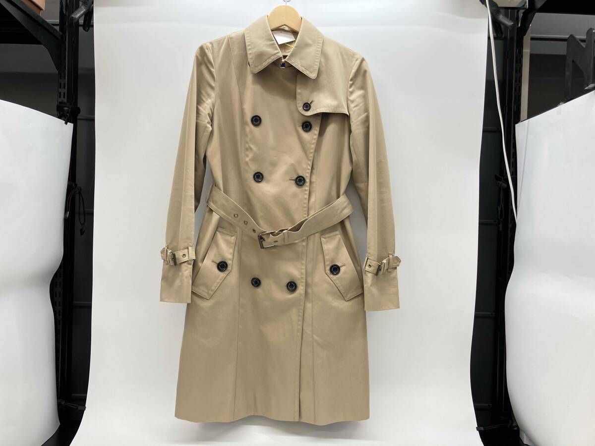 春秋 BLUE LABEL CRESTBRIDGE ブルーレーベル クレストブリッジ トレンチコート 55A10-200-42 サイズ40 ベージュ