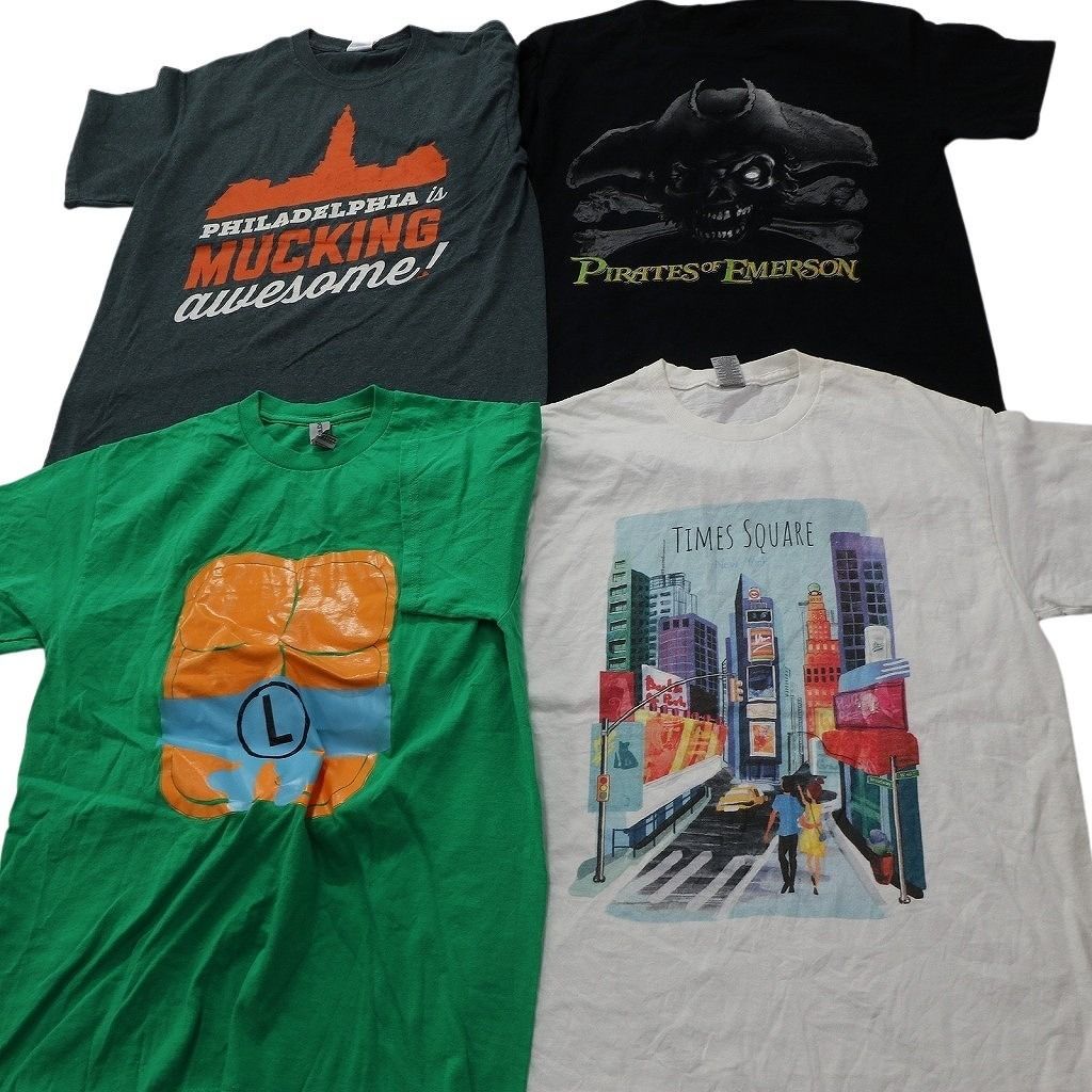 古着卸 まとめ売り プリント Tシャツ 16枚セット ( メンズ M