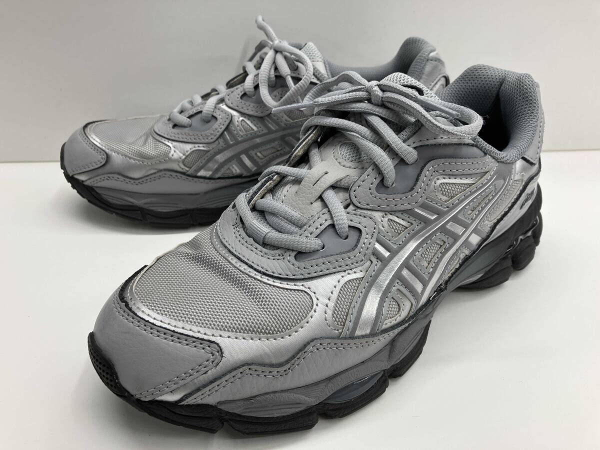 ASICS 1203A280 F921023 GEL-NYC MID GREY アシックス ゲル エヌワイシー スニーカー グレー シルバー 25cm レディース メンズ