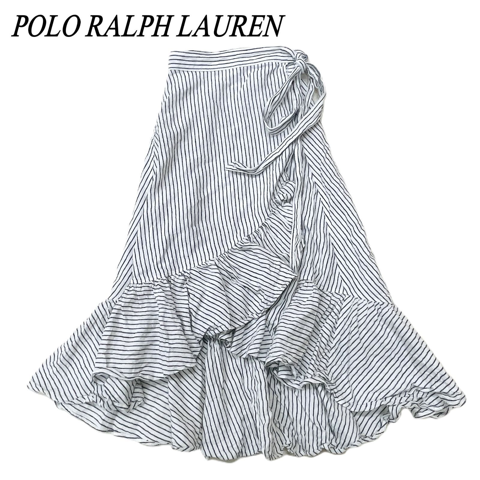 POLO RALPH LAUREN ポロラルフローレン ストライプ リネン ラップ