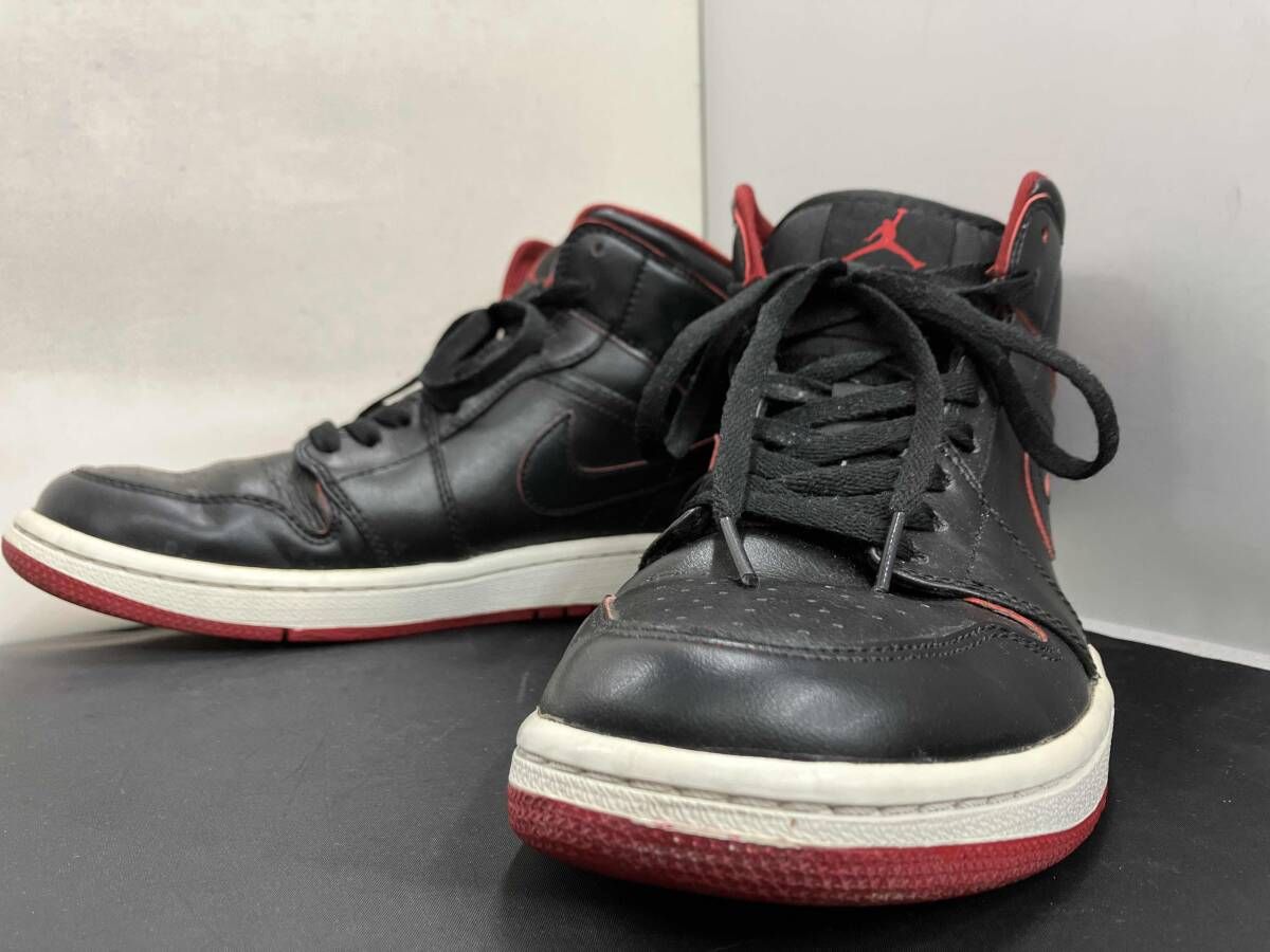 NIKE / AIR JORDAN 1 RETRO MID / 554724-028 / BLACK(ブラック)×RED(レッド)×WHITE(ホワイト) / スニーカー / ナイキ / 26.5cm