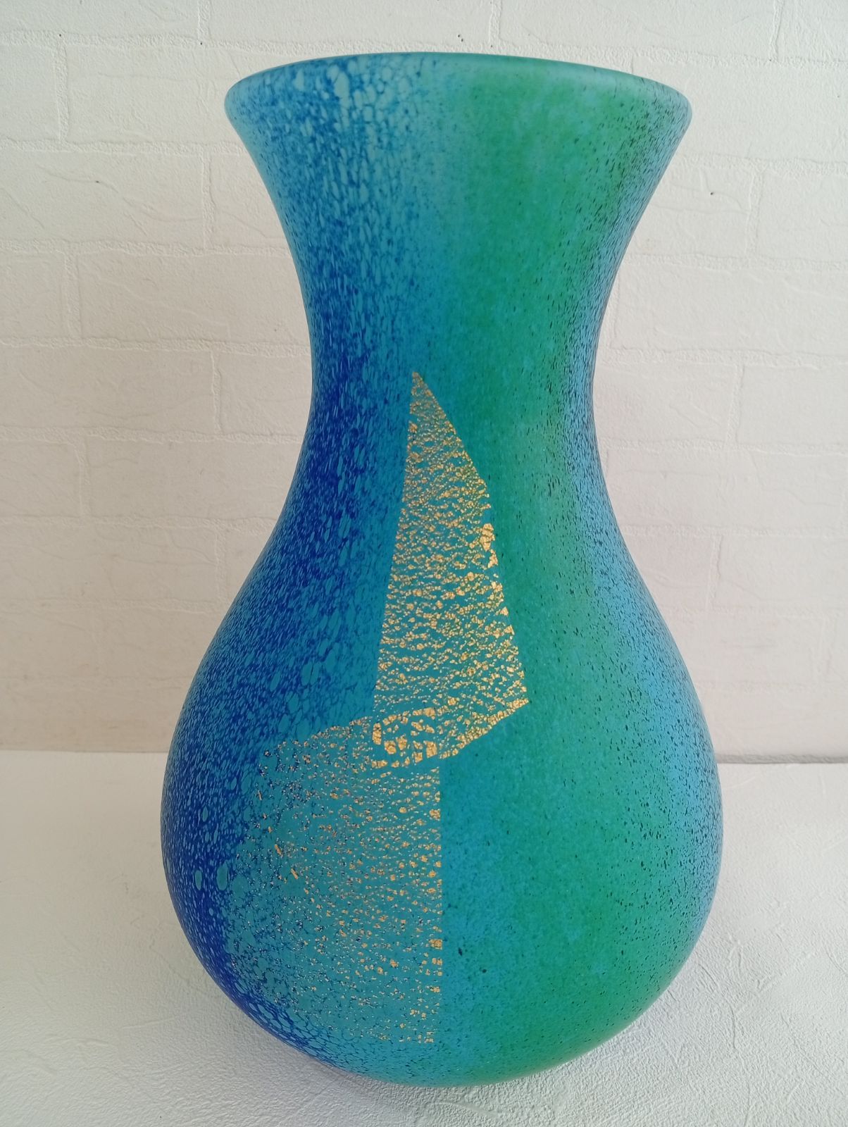 ☆Y101 IWATA GLASS TOKYO JAPAN 岩田ガラス 花瓶 フラワーベース