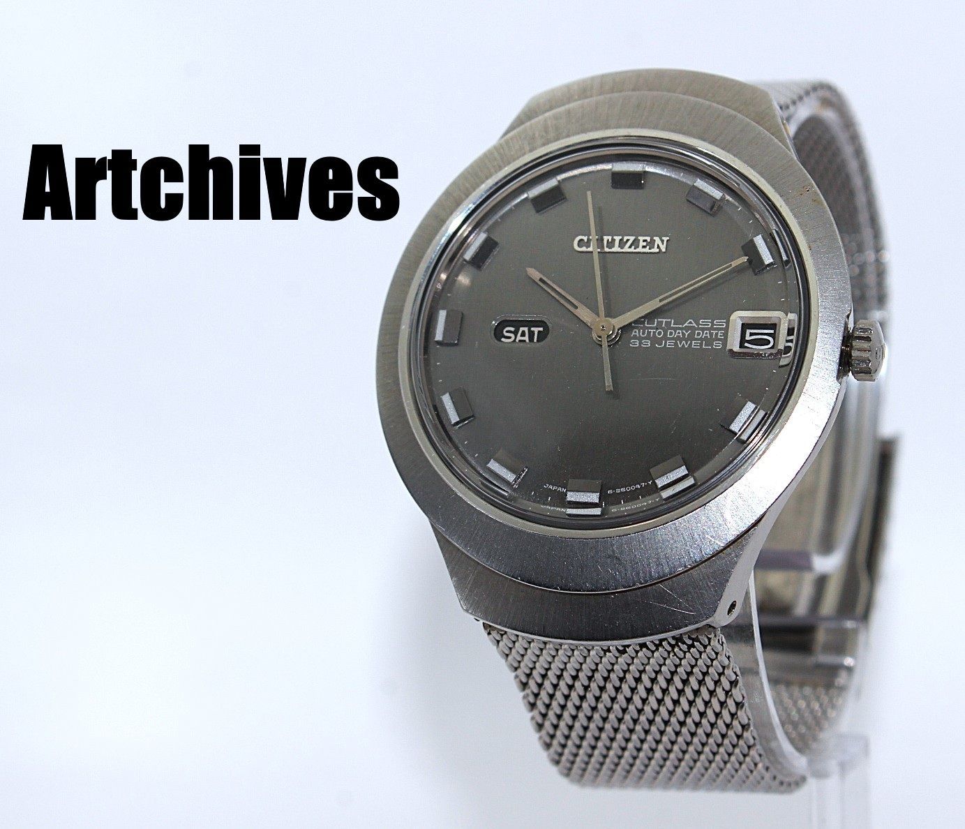 『VRW-1989』☆時計☆CITIZEN (シチズン)☆4-260031☆カトラス☆SL文字盤 メンズ 自動巻き 稼働品☆