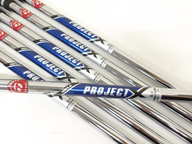 中古】アイアンセット テーラーメイド P7MB PROJECT X 6.0 27アイアン