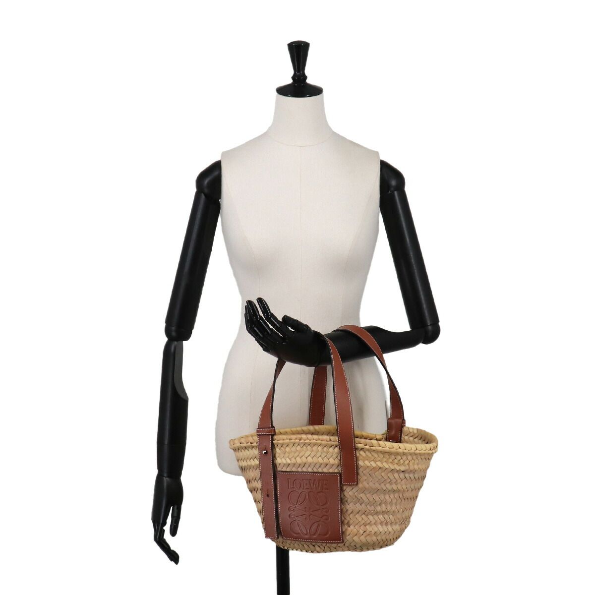 新品同様 ロエベ LOEWE バスケット バッグ スモール カゴバッグ