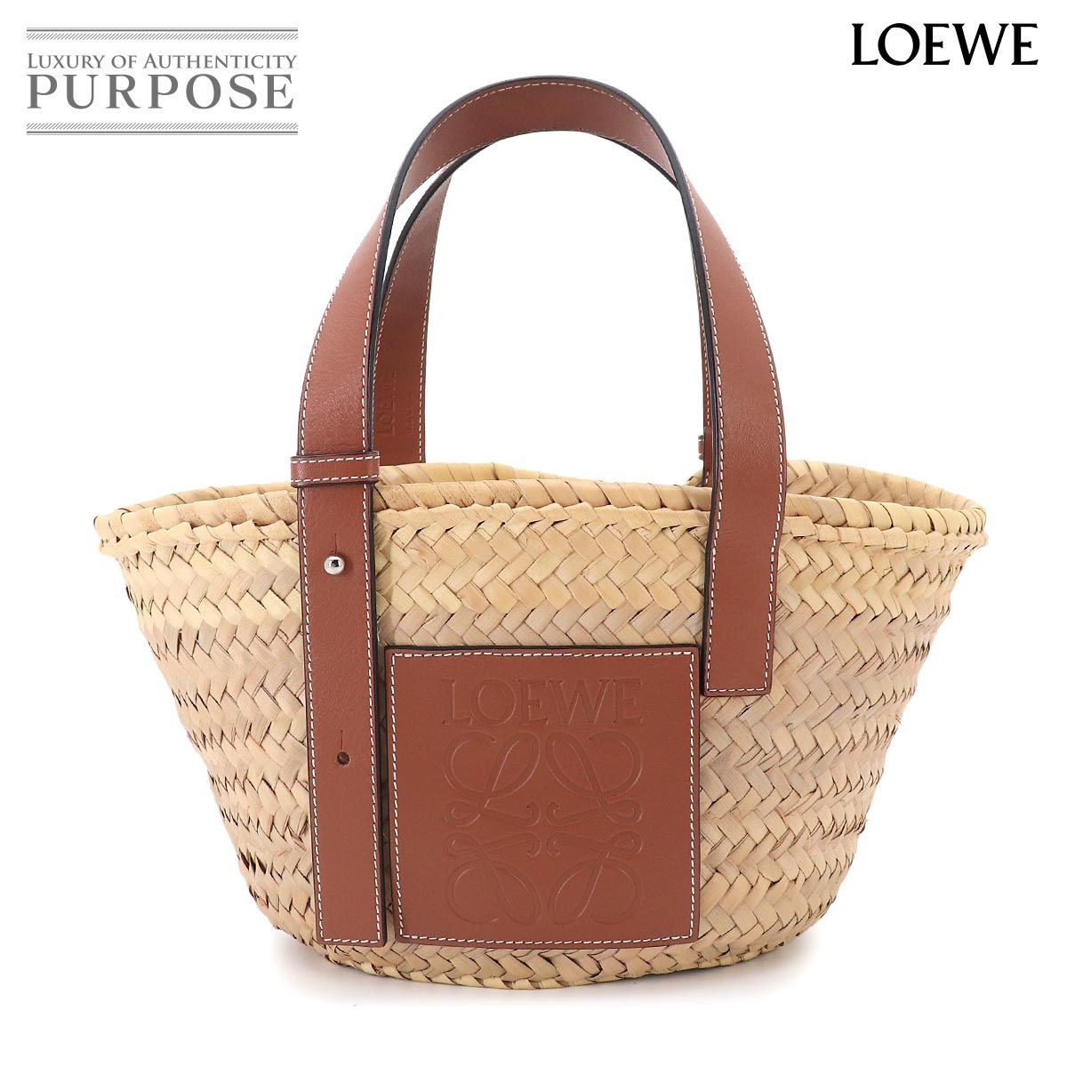 新品同様 ロエベ LOEWE バスケット バッグ スモール カゴバッグ