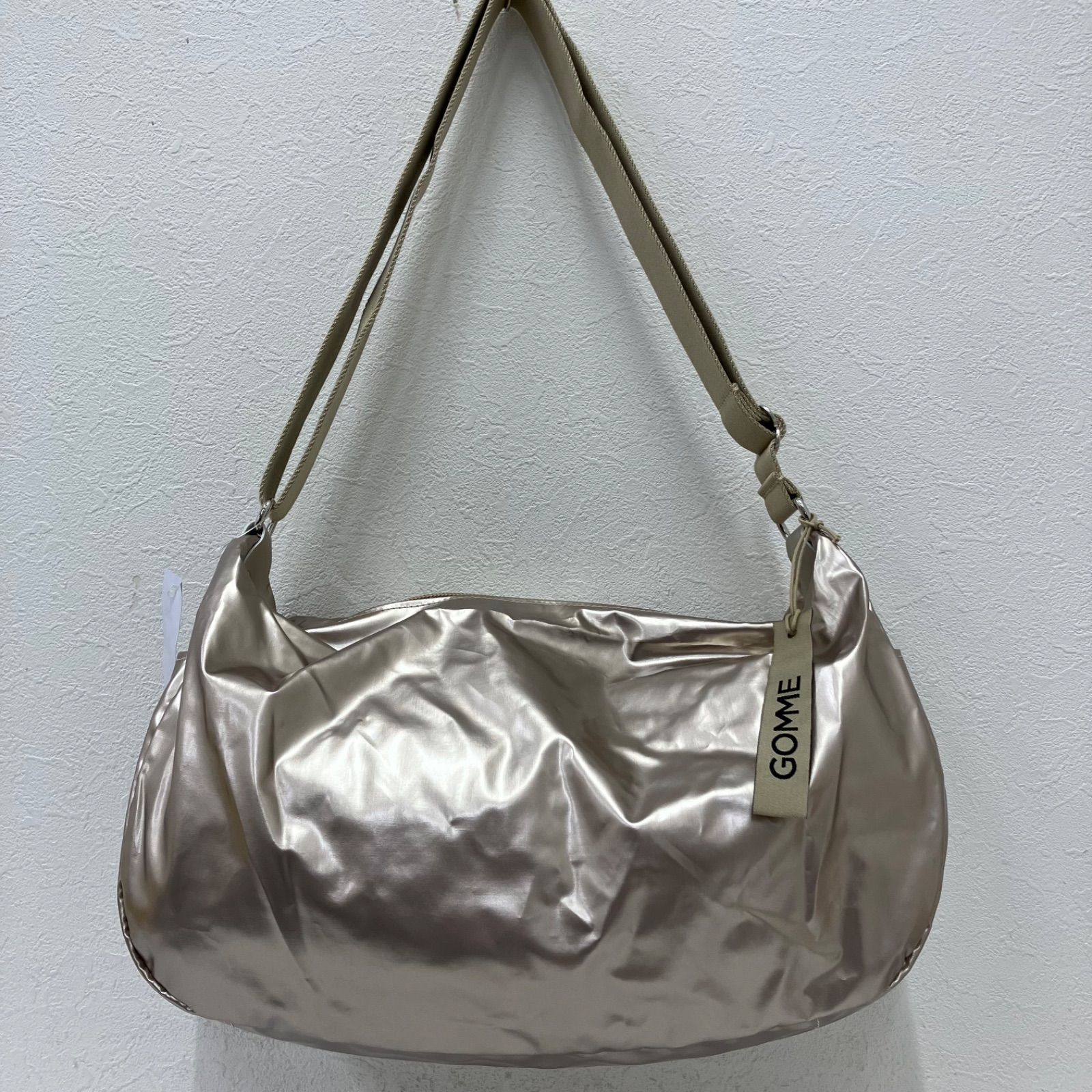 4081 美品 JACK GOMME ジャックゴム ショルダーバッグ メタリック 光沢 