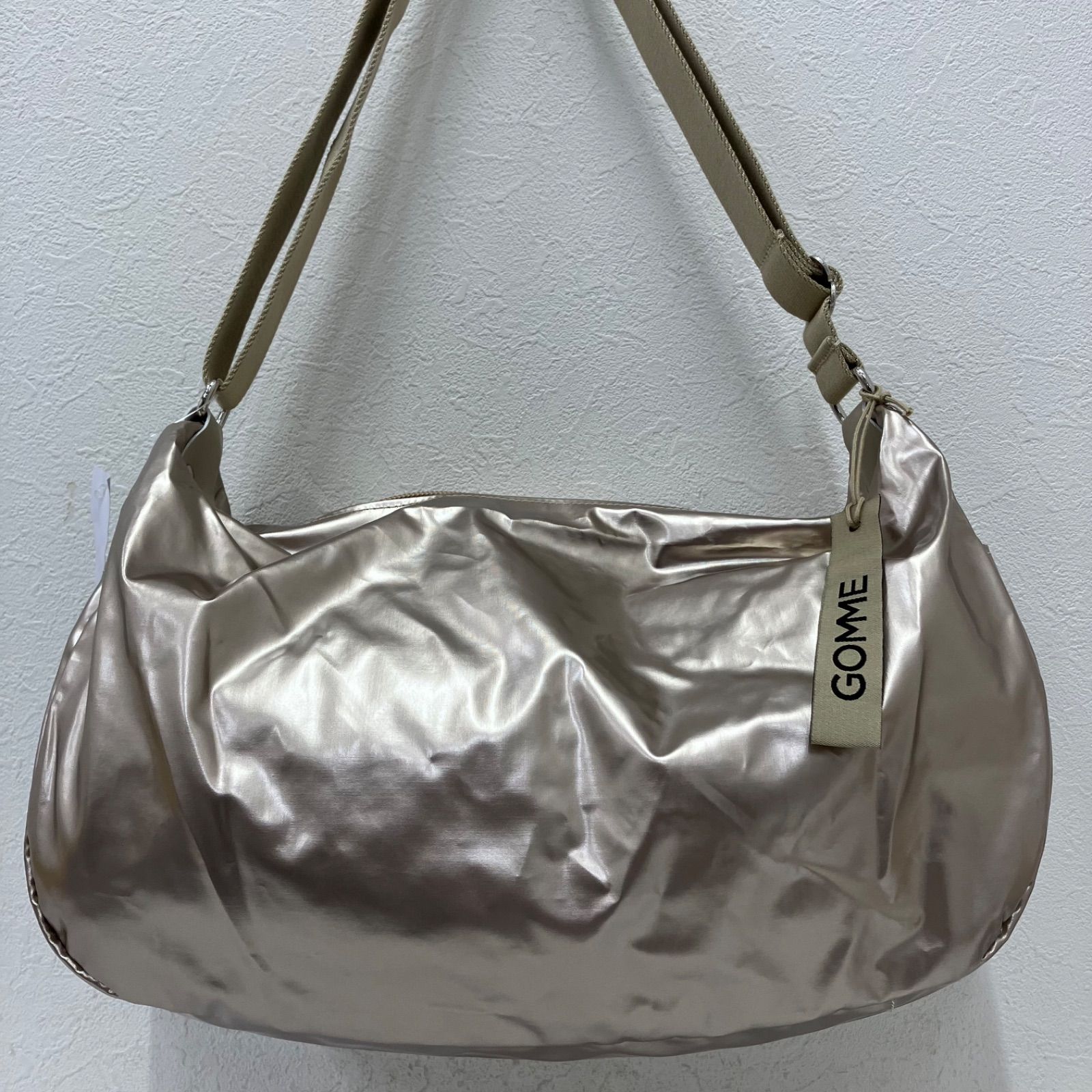 JACK GOMME ジャックゴム メタリックピンク ショルダーバッグ 軽量 