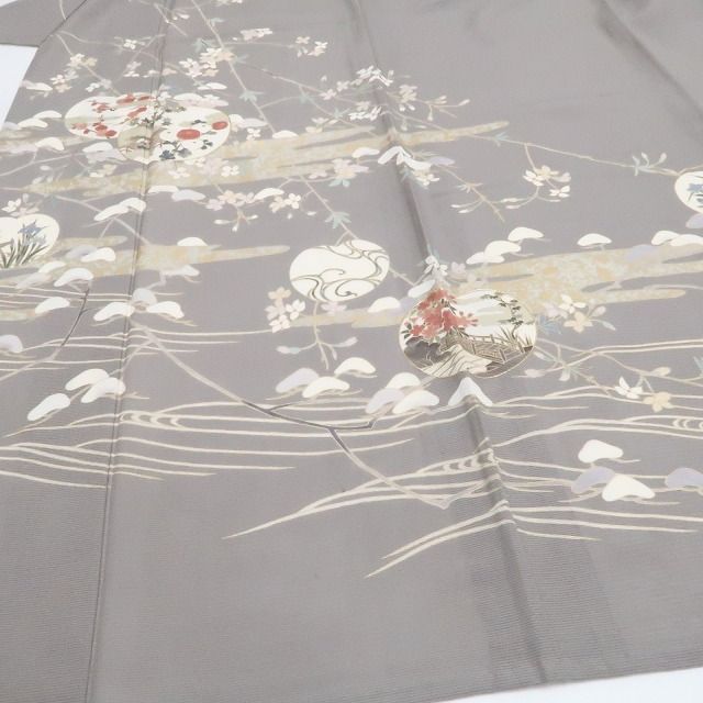 新品・夏訪問着】絽 金駒刺繍 夏着物 正絹 仕付け糸付 tomihisa