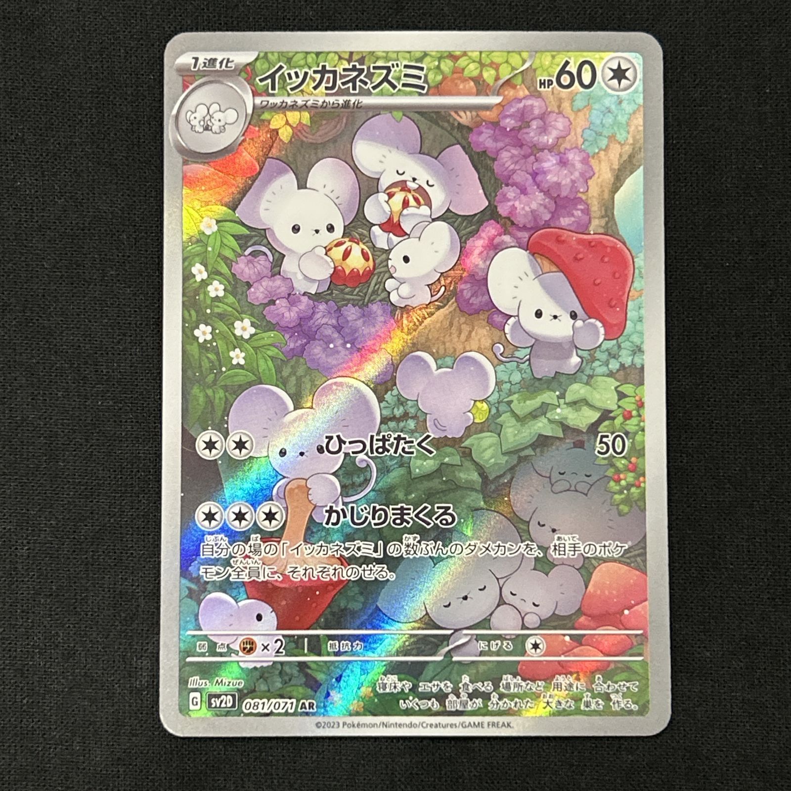 浜館56-2444] ポケモンカード ポケカ イッカネズミ SV2D 081/071 AR 4