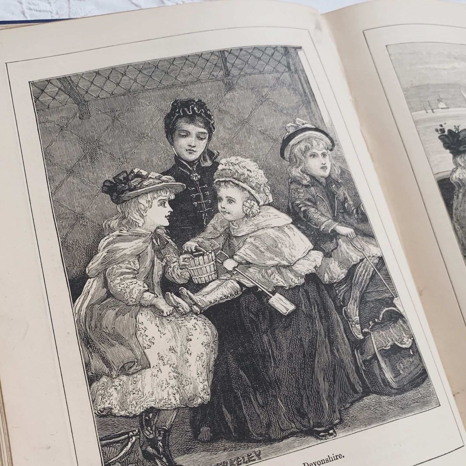 1893年 英国アンティーク児童書-美しいカラー&モノクロ挿絵を眺める