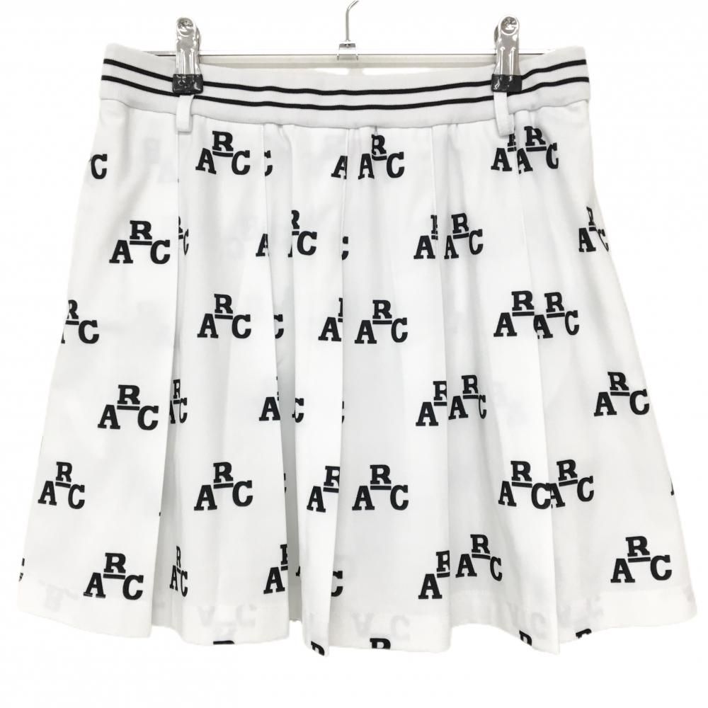 新品　アルチビオ archivio スカート　サイズ40 美品】アルチビオ スカート 白×黒 英字総柄 レディース 40(L) ゴルフ