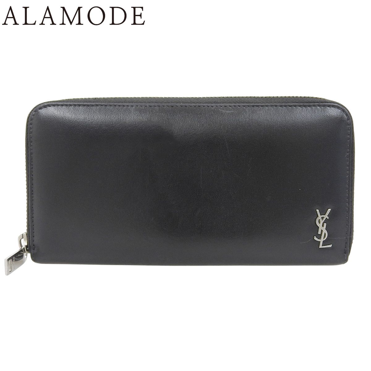 レザー長財布 ブラック SAINT LAURENT ブラックレザー 長財布 SAINT LAURENT サンローラン