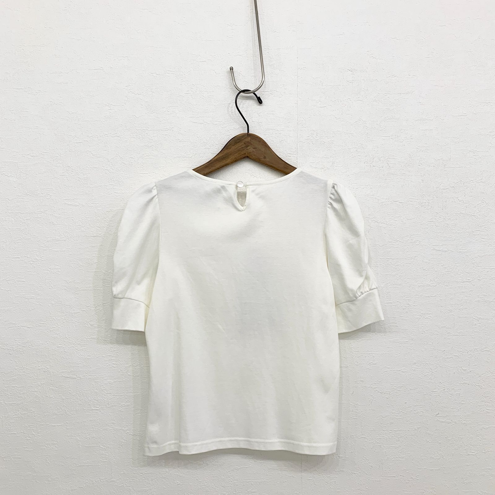 ♡美品♡ エムズグレイシー M'S GRACY カットソー パフスリーブ 日本製 M'S GRACY エムズグレイシー レディ刺繍 パフスリーブ Tシャツ