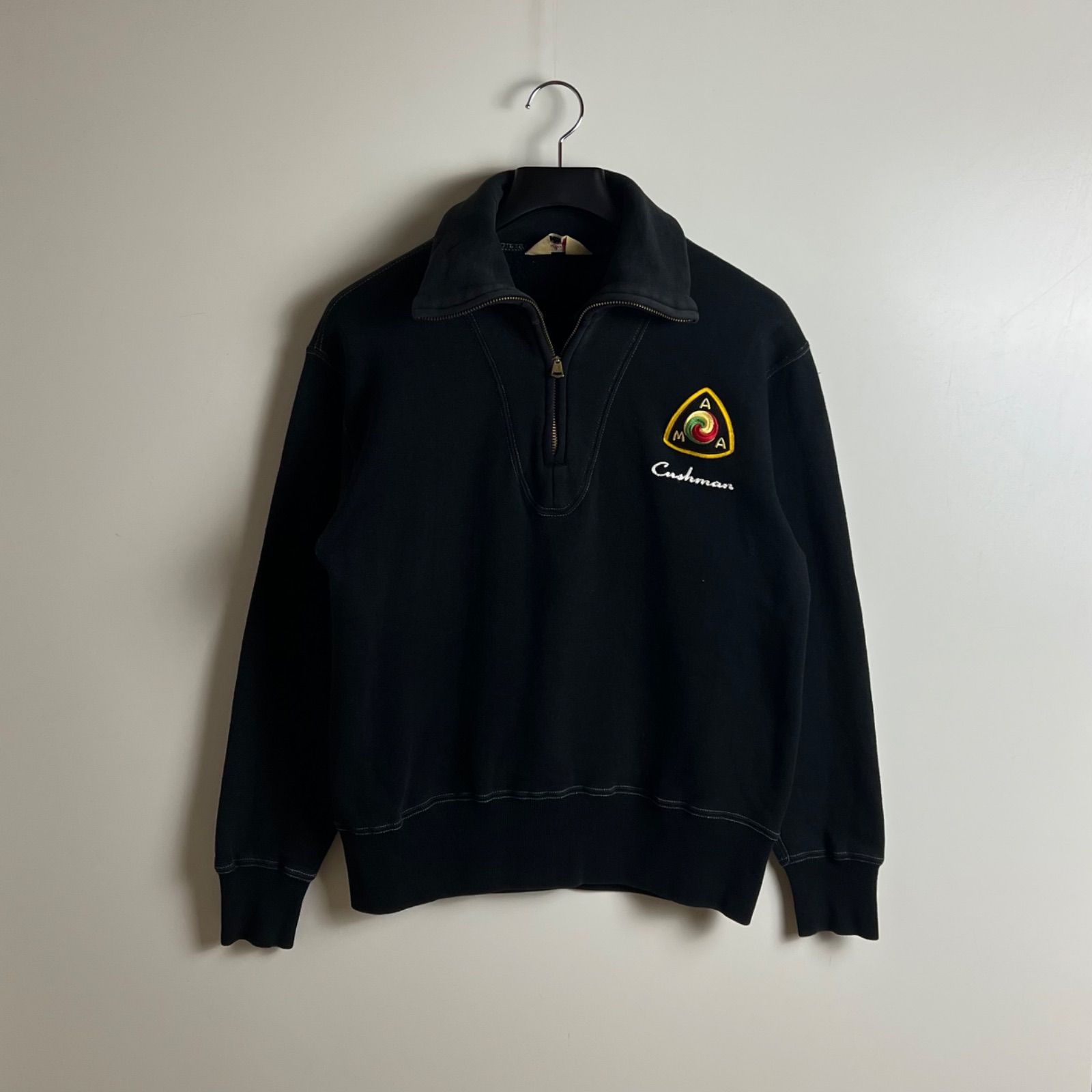 CUSHMAN motorsport HALF ZIP TURTLE SWEAT L クッシュマン 定番