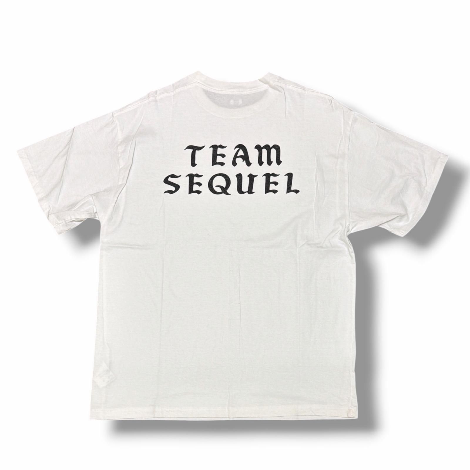 参考上代14300円 未使用 SEQUEL 25SS T-SHIRT 胸プリントTシャツ