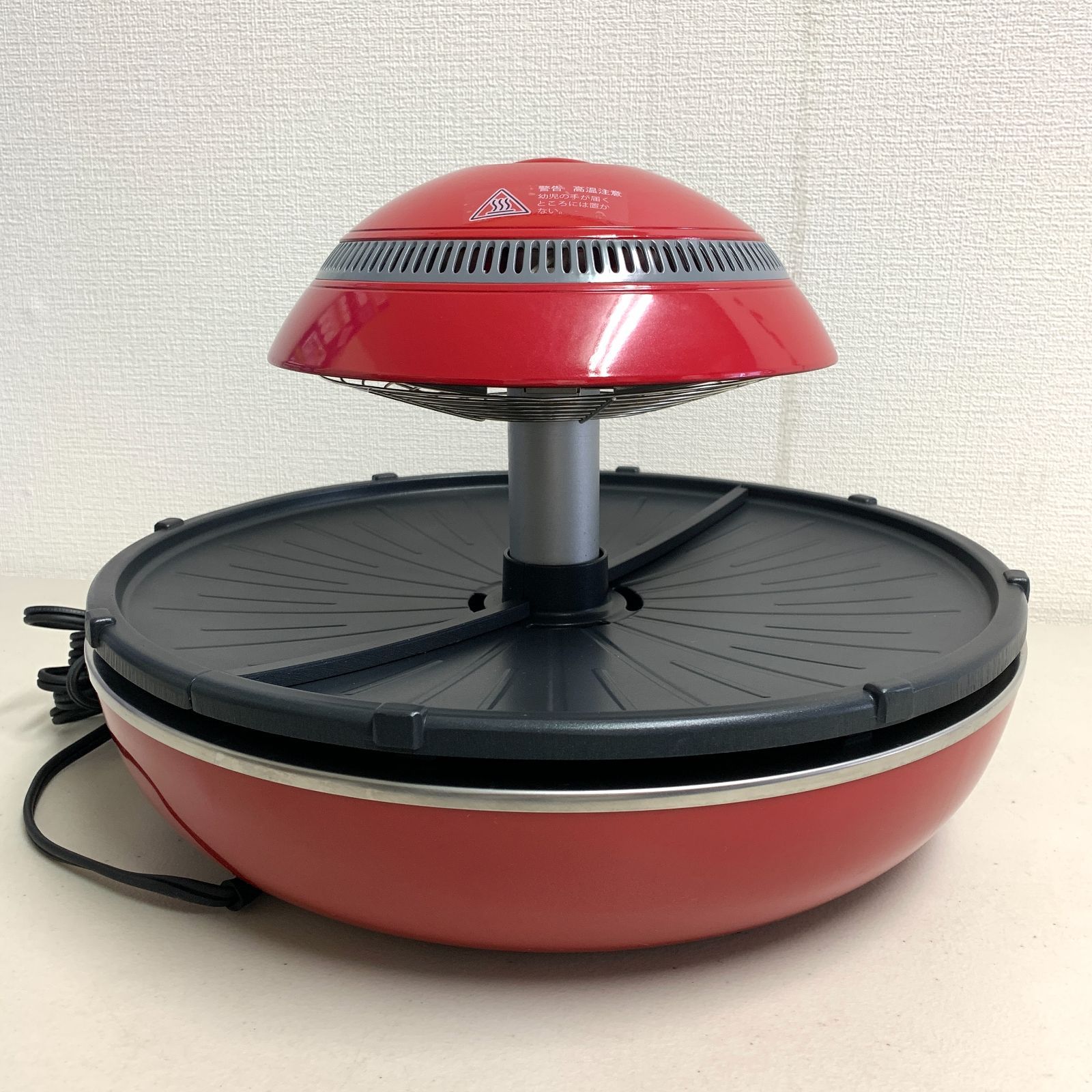 美品 ZAIGLE Plus ザイグル プラス 無煙ロースター 赤 レッド ホット