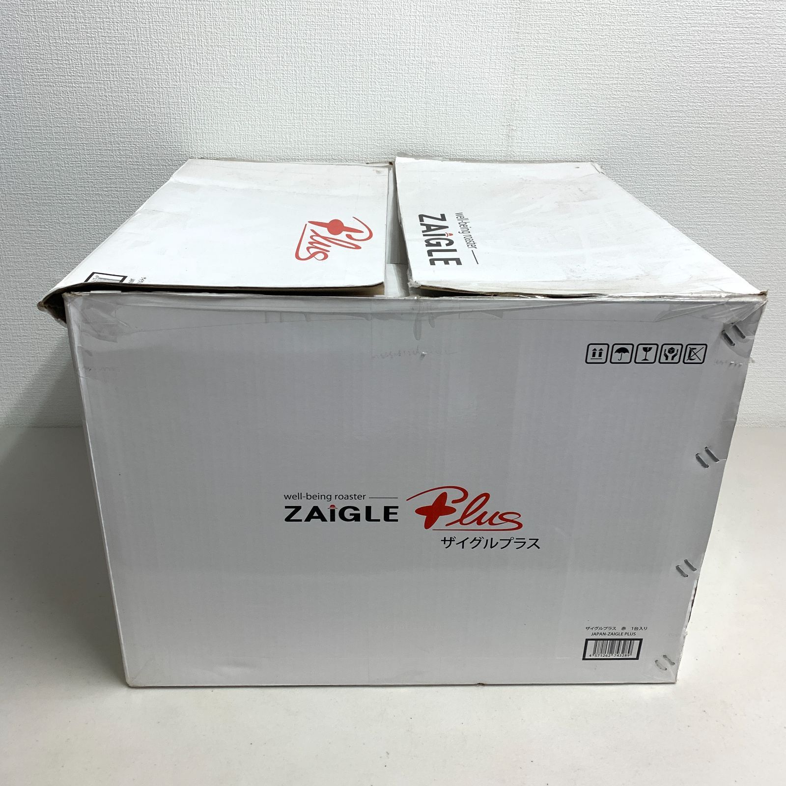 美品 ZAIGLE Plus ザイグル プラス 無煙ロースター 赤 レッド ホット