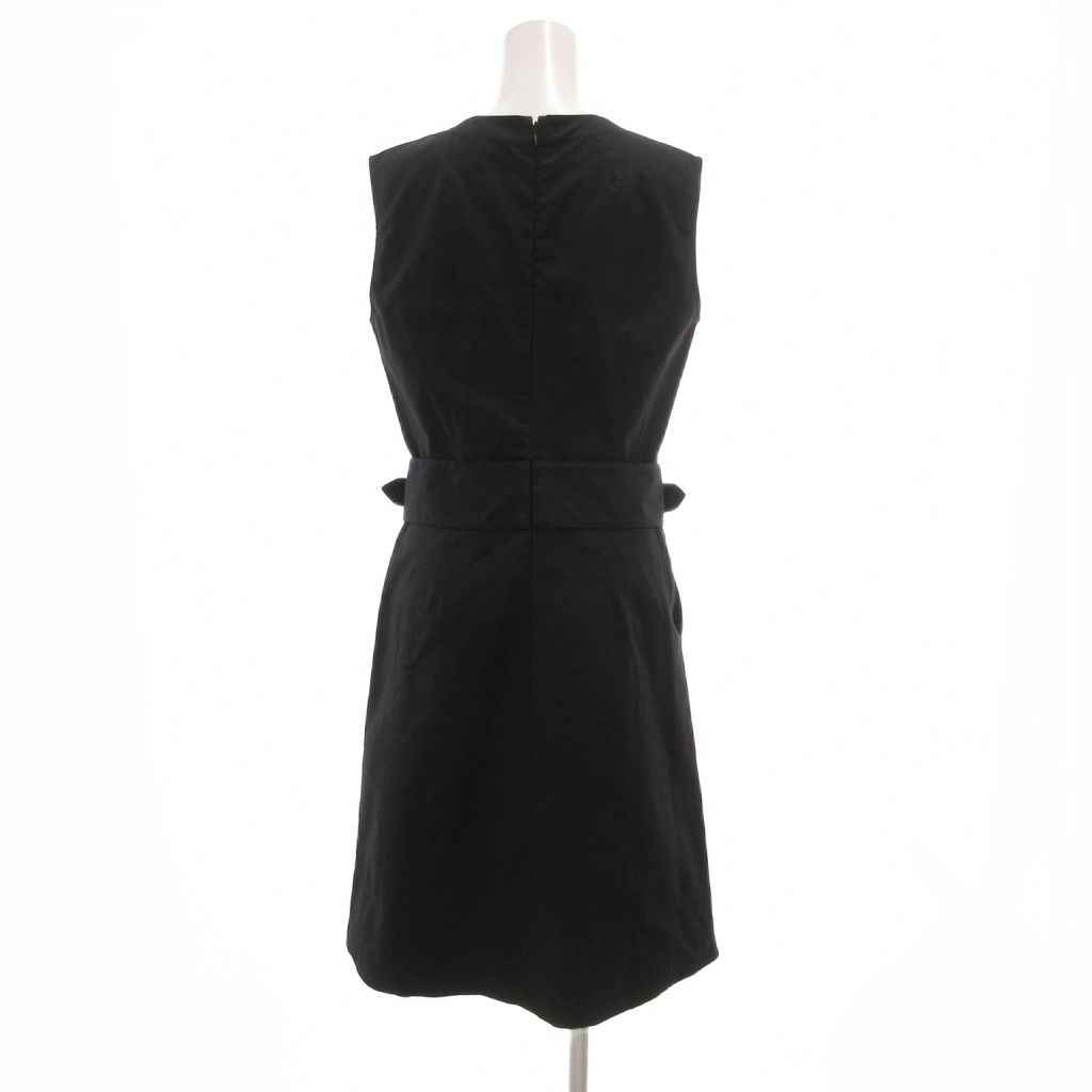 【新品未使用】PAULE KA ポールカ　カシュクール　ラップ　ワンピース　38 ポールカ PAULE KA ワンピース ロング丈 38 黒 ブラック ラウンド