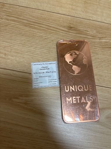 銅インゴット 1ポンド Unique Metals 99.9% 銅バー 純銅 #60 - メルカリ
