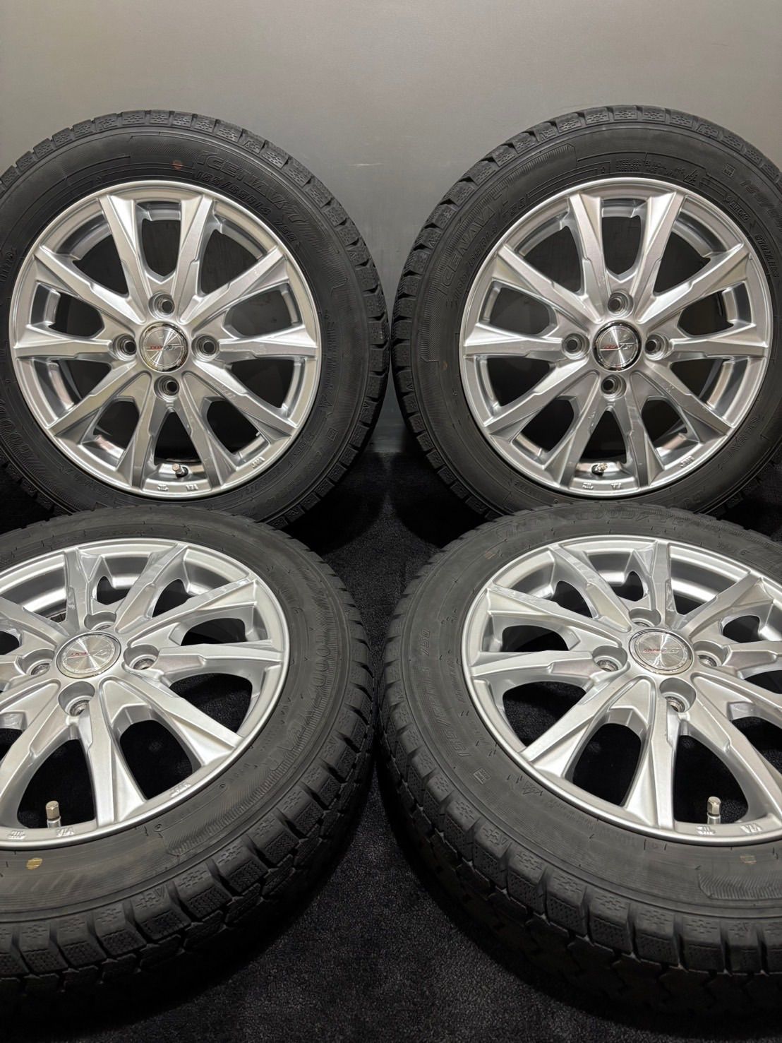 ☆155/65R14 GOODYEAR/ICENAVI 7 22年製 JOKER 14インチ 4.5J +45 100 