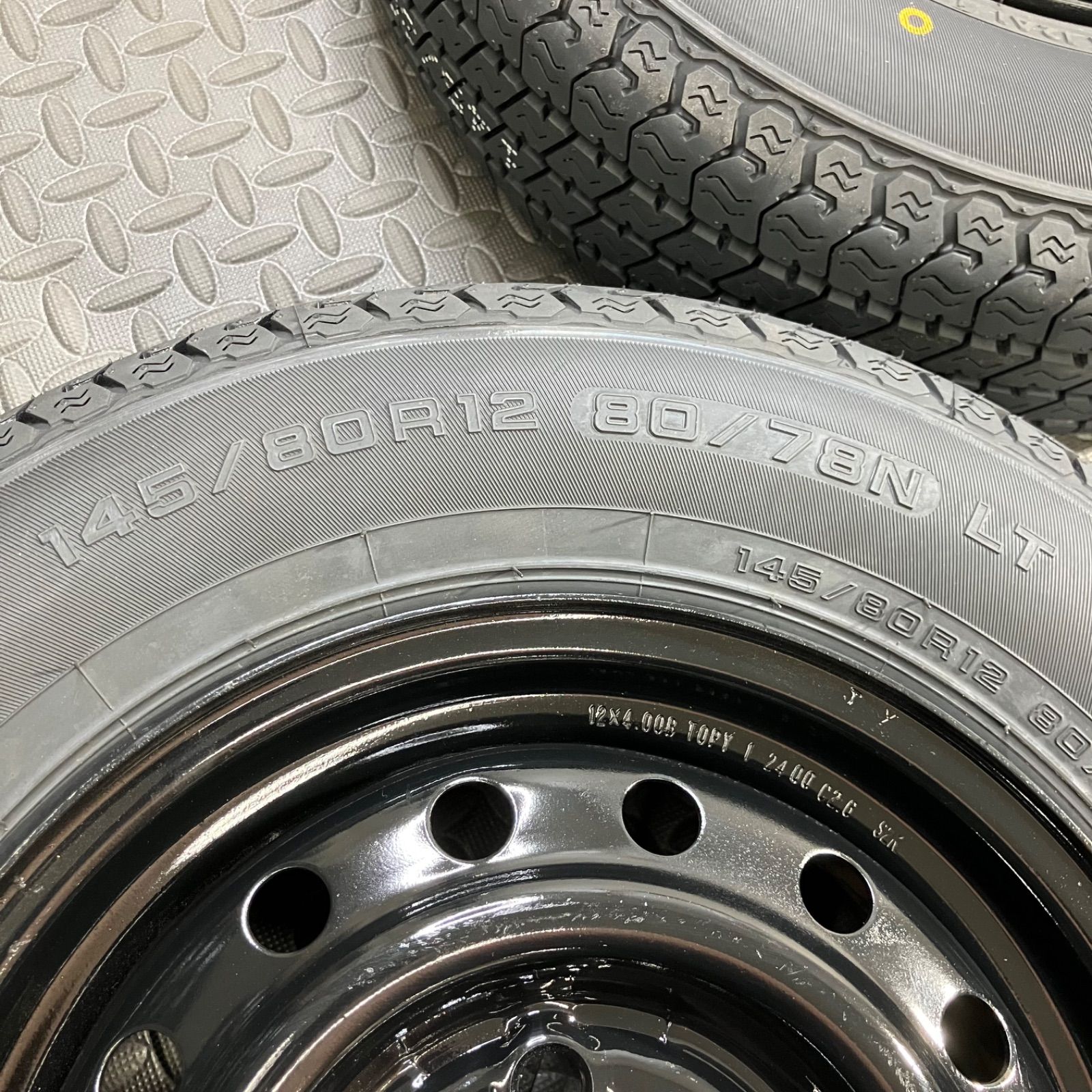 26年製 新品タイヤ 145/80R12 80/78N LT ヨコハマ スーパーバン356(夏