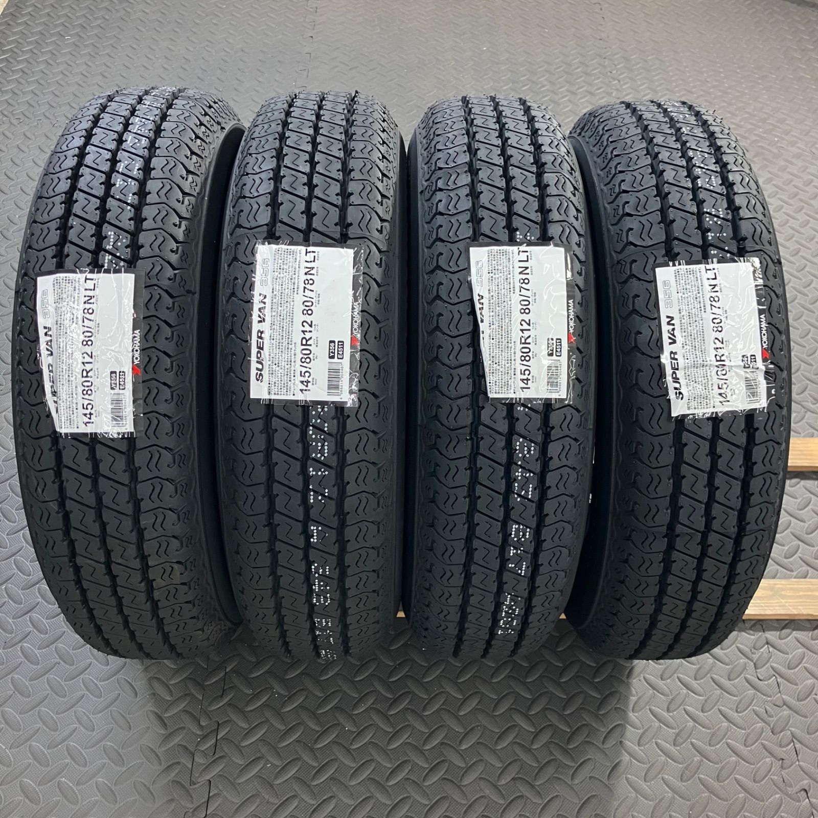 26年製 新品タイヤ 145/80R12 80/78N LT ヨコハマ スーパーバン356(夏
