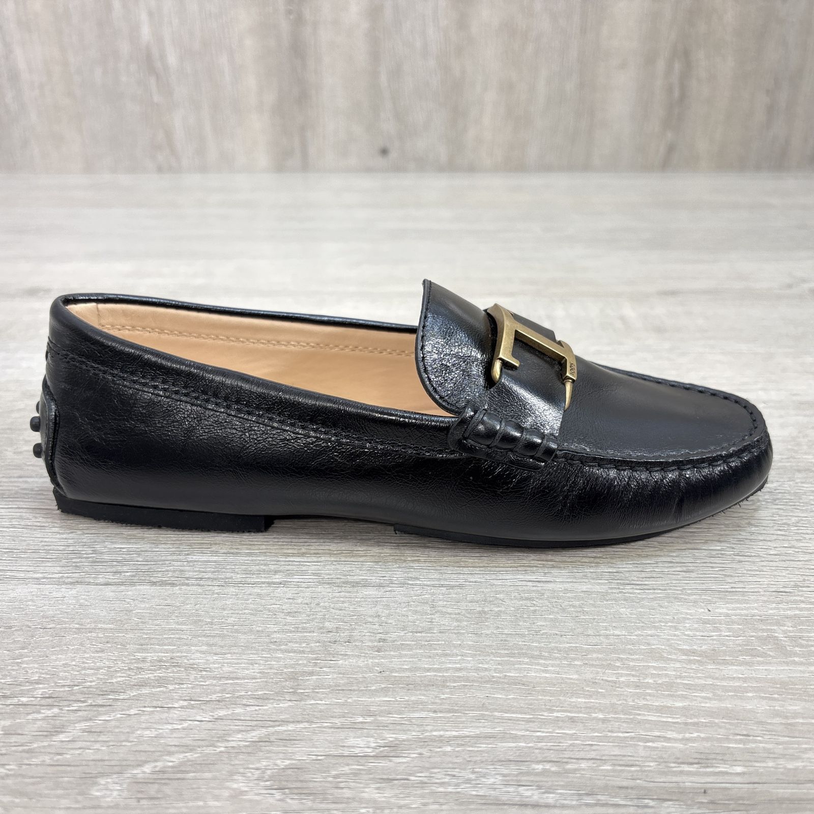 TOD'S トッズ Tタイムレス レザー ローファー ドライビングシューズ