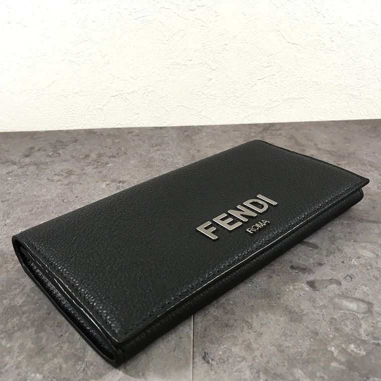 未使用品 FENDI ROMA 長財布 7M0264 ブラック レザー 箱付き 381