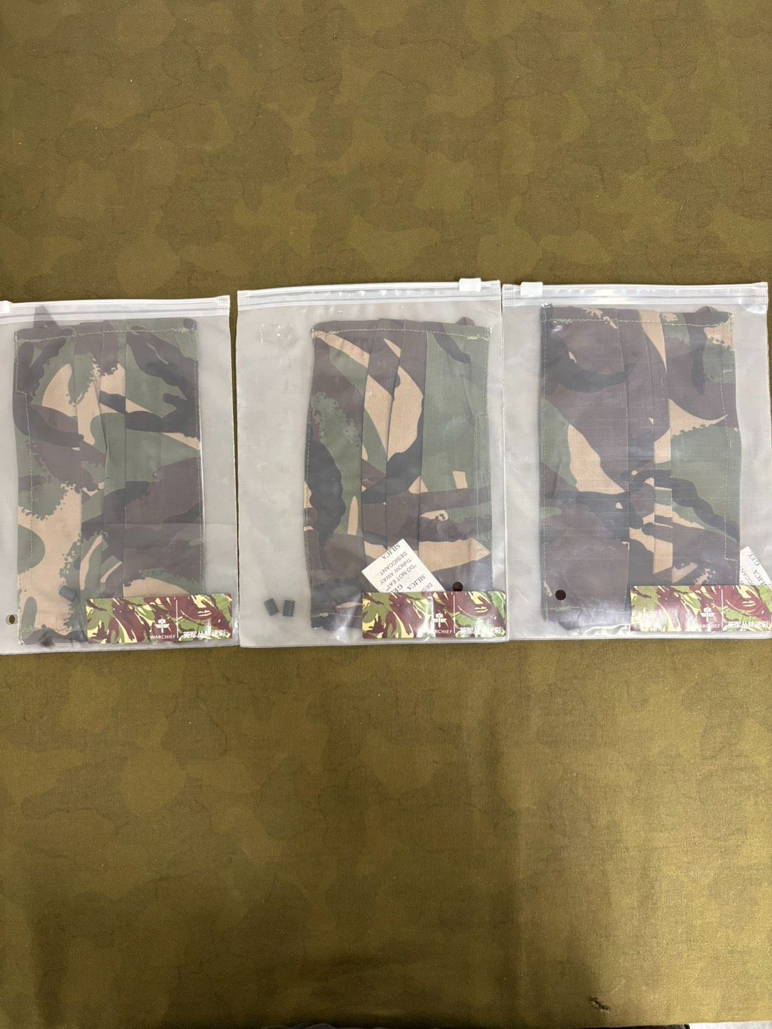 中古品 WARCHIEF製 迷彩マスク3枚セット 2026070307 - メルカリ