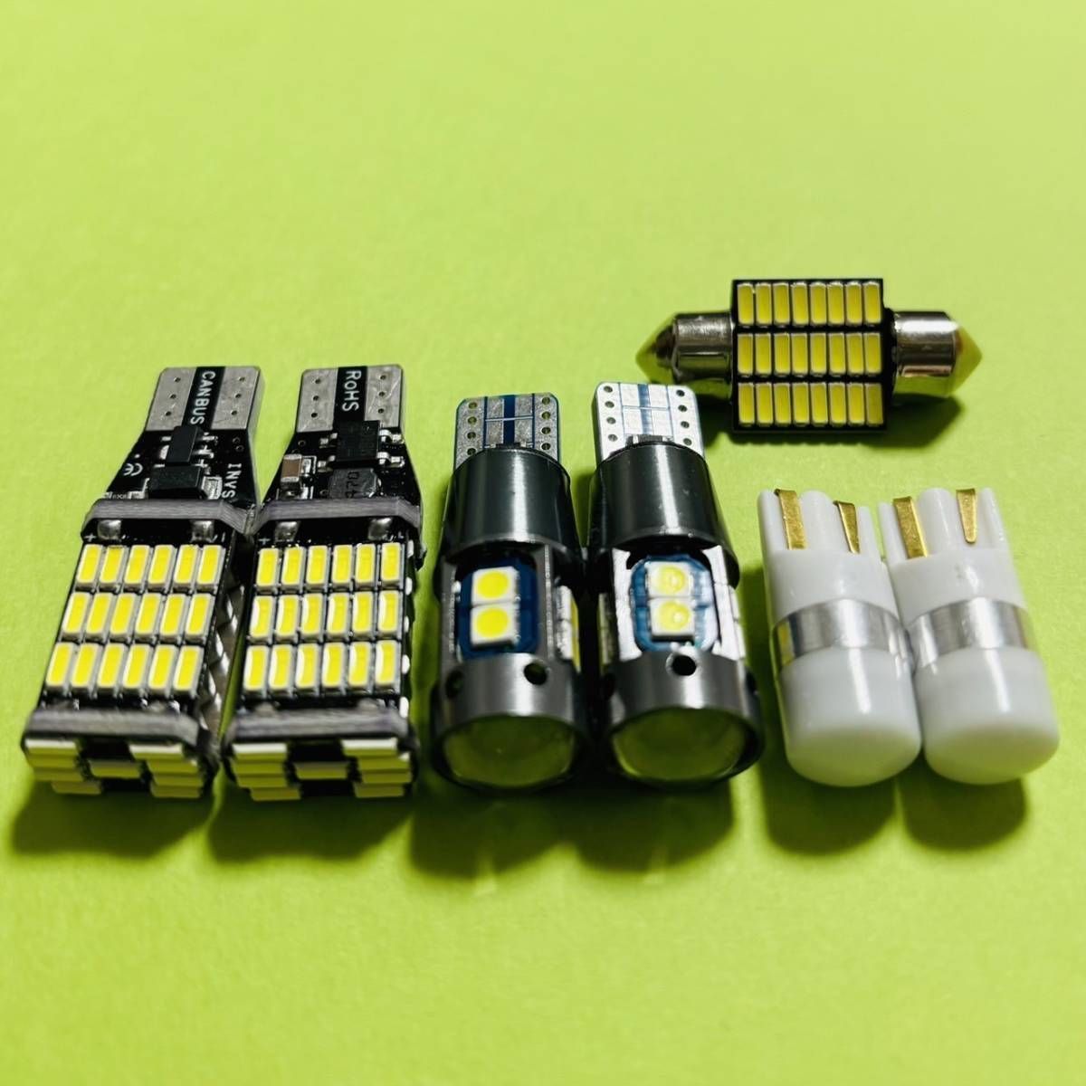 鬼爆光！エブリィワゴン DA64系 DA17W T10 LED ルームランプ ナンバー