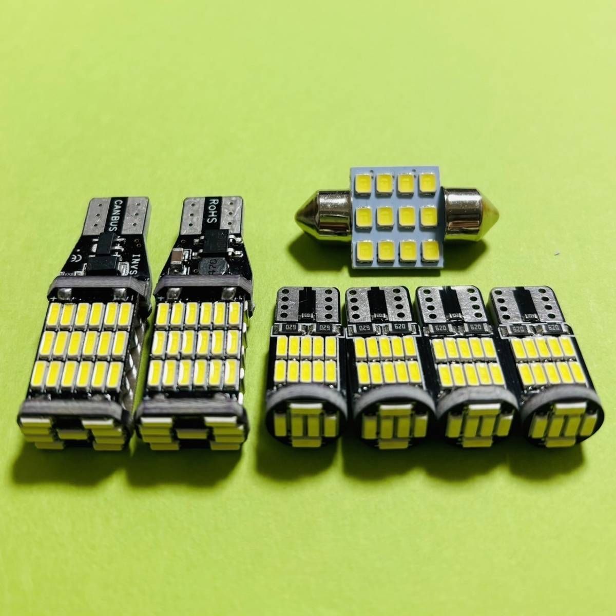 超爆光！エブリィワゴン DA64系 DA17W T10 LED ルームランプ ナンバー