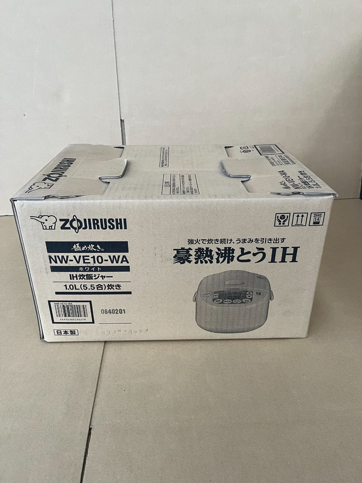 未拆封 象印 IH炊飯ジャー NW-VE10 WA 5.5合 炊飯器 - メルカリ