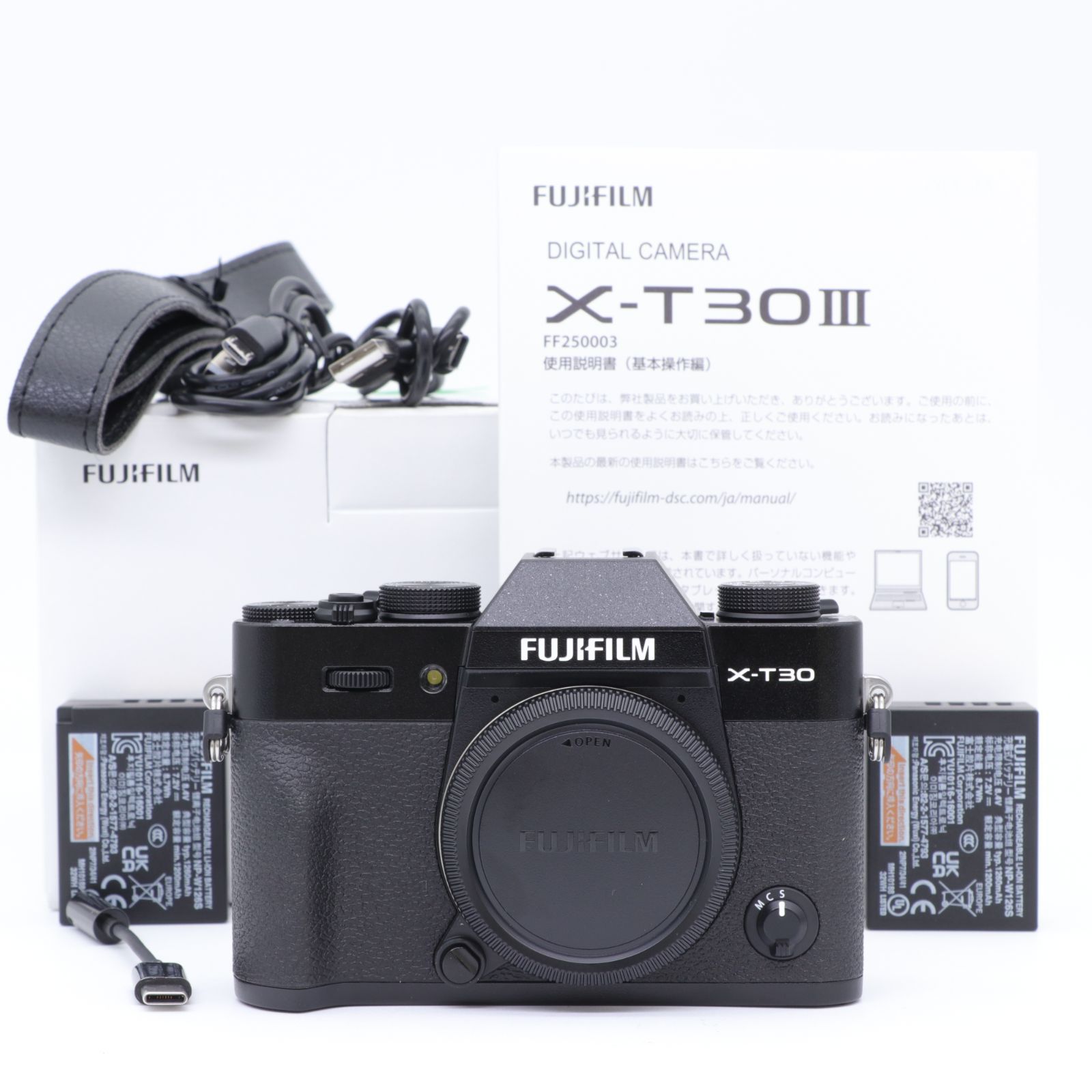 送料無料】【美品】X-T30 III ボディ ブラック【ショット数 973回