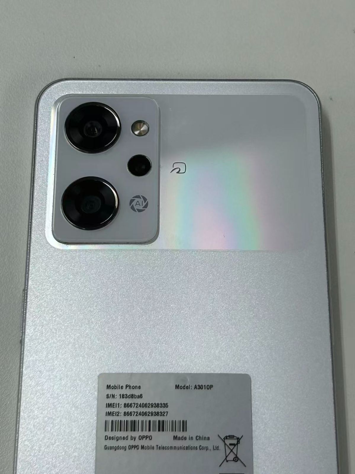 OPPO Reno9 A ホワイト ジャンク品 - メルカリ