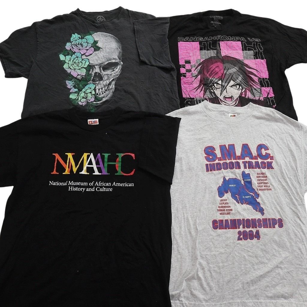古着卸 まとめ売り プリント Tシャツ 16枚セット ( メンズ XL ) プロ