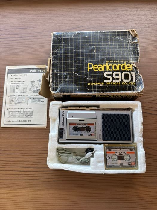 OLYMPUS マイクロカセットレコーダー 動作未確認 ジャンク品 S901