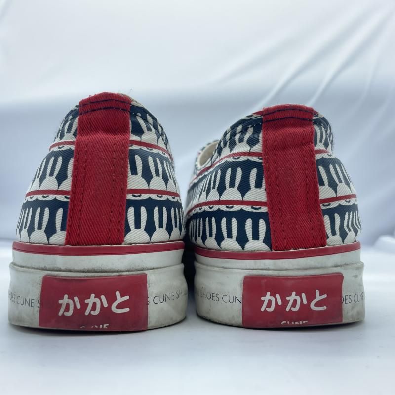 中古】CUNE キャンバススニーカー サイズ3 ブルー レッド キューン