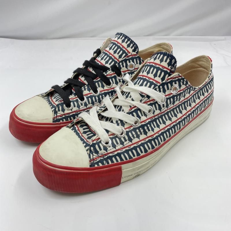 【中古】CUNE キャンバススニーカー サイズ3 ブルー レッド キューン KU12IS214[19][240019534907] 中古】CUNE キャンバススニーカー サイズ3 ブルー レッド キューン