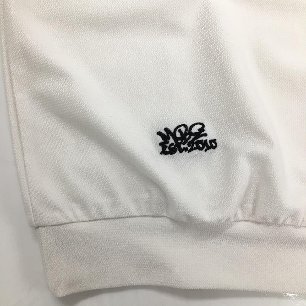 【超美品】マスターバニー ノースリーブハイネックシャツ 白×黒 レディース 2(L) ゴルフウェア 2024年モデル MASTER BUNNY EDITION 超美品】マスターバニー ノースリーブハイネックシャツ 白×黒
