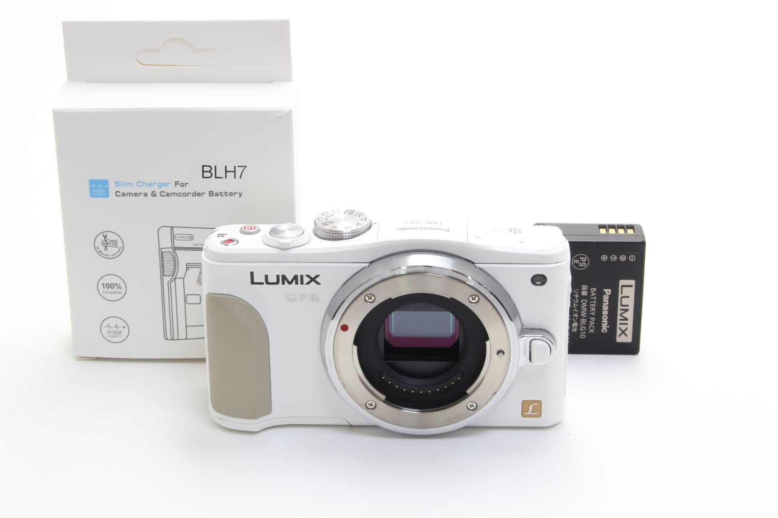 B+ (並品) Panasonic パナソニック LUMIX DMC-GF6 ボディ ホワイト