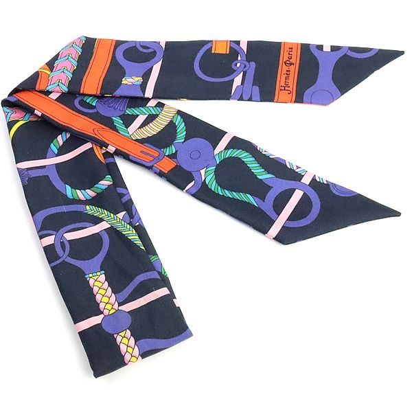広尾店】エルメス HERMES ツイリー スカーフ Panoplie Equestre 乗馬の