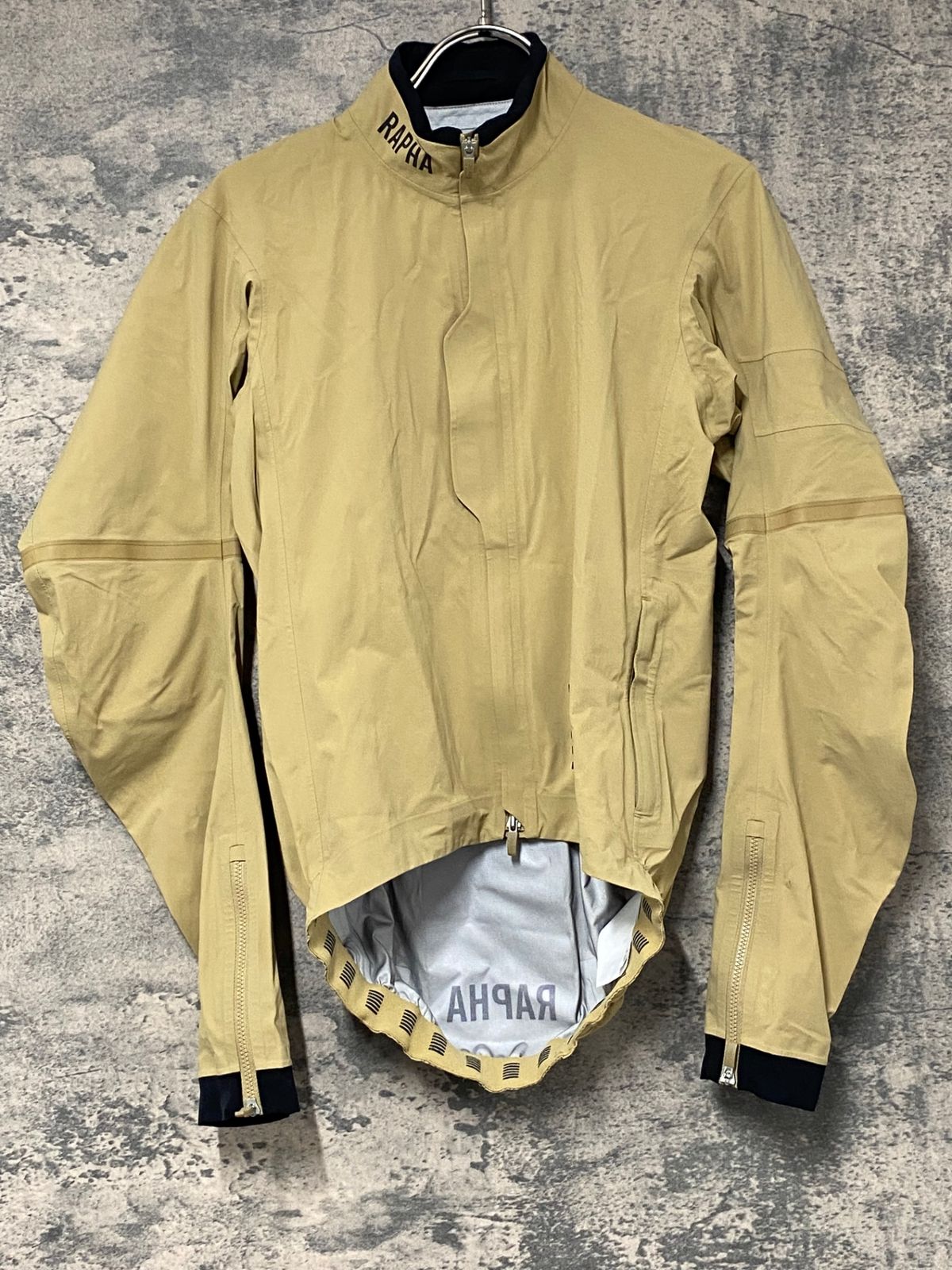 KH021 ラファ Rapha PRO TEAM RACE CAPE 長袖 サイクルジャケット ベージュ XS