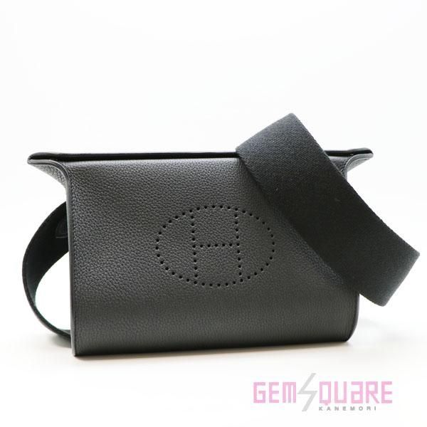 HERMES エルメス ヴィドポッシュ 黒 ブラック トゴ W刻印 シルバー金具 未使用 ショルダーバッグ