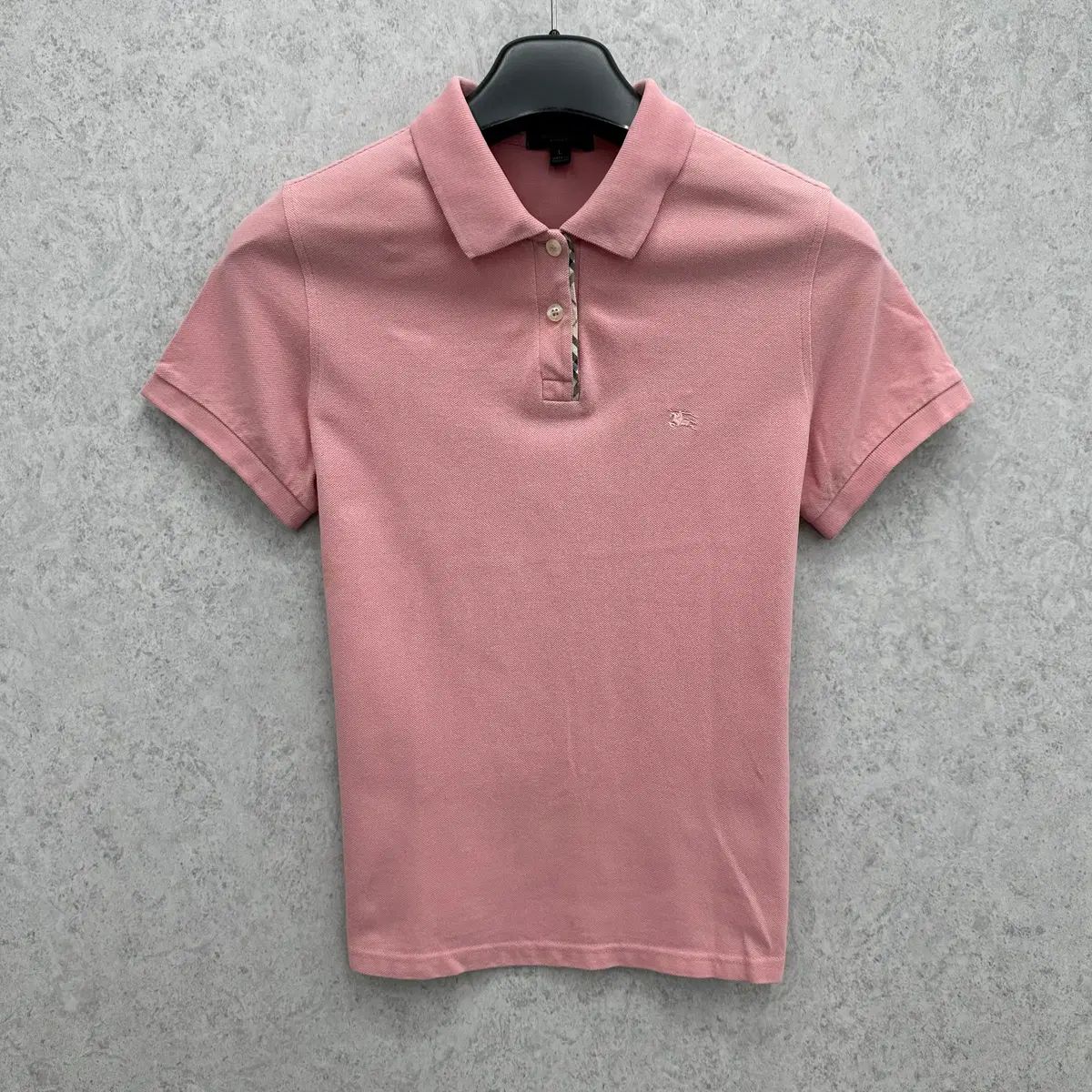100 バーバリー レディース スリムフィット 半袖 カラーTシャツ