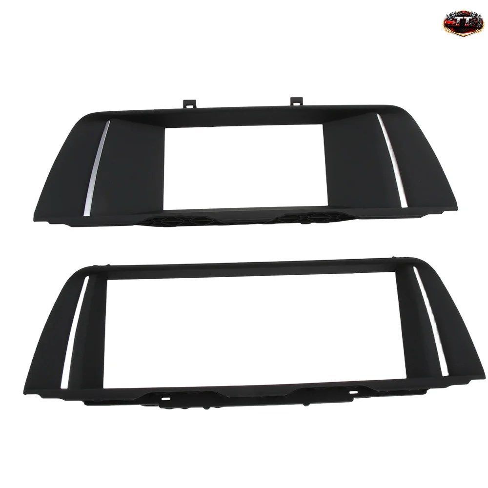 65509301374 LCDディスプレイ画面装飾フレーム BMW 5シリーズ F10 F18 2010-2017 ID4 塗装済みピアノラジオフレーム