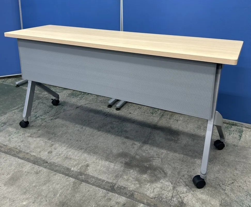 【東京都限定送料2200円も可】オカムラ　フラプター　幅1500　スタックテーブル　会議テーブル　ホールディングテーブル　ミーティング　オフィス家具